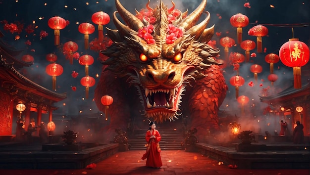 chinese Enigmatic Earth Dragon Mythical Creatur