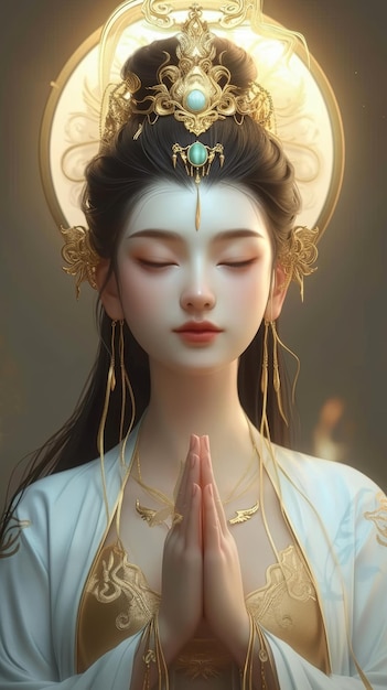 chinese female goddes illustration