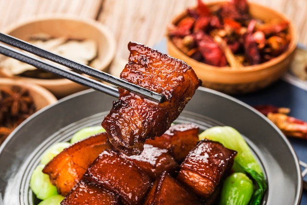 Photo chinese food - braised pork