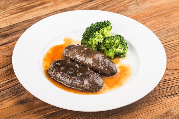 Chinese Food Braised sea cucumber