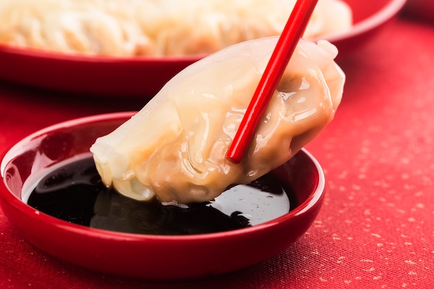 사진 중국 음식 : 전통 중국 휴일을위한 만두