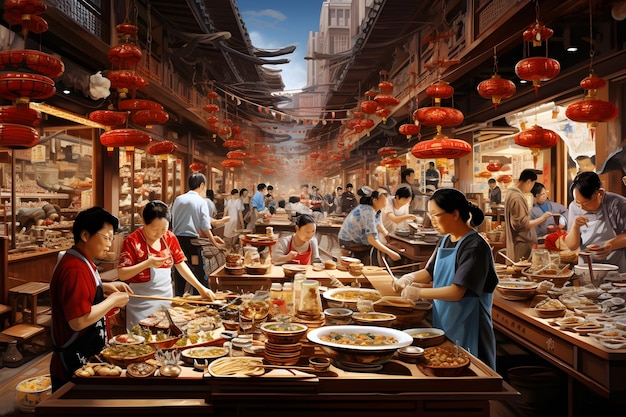 Китайский продовольственный рынок