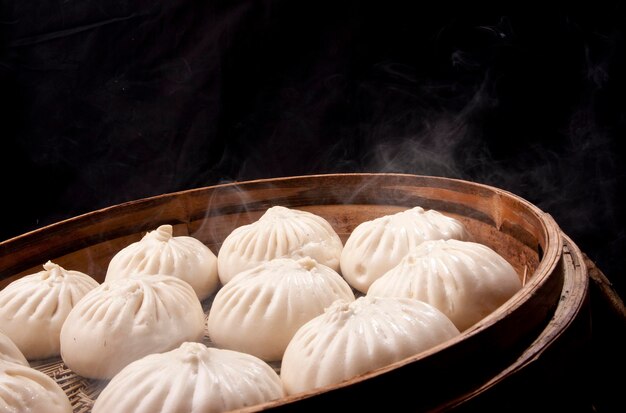 Photo chinese food steamed bun