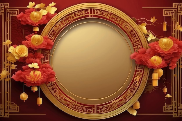 中国語の背景 ⁇ 赤と金色