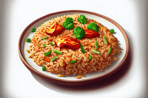 Chinese Fried Rice And vegetable cookery Food