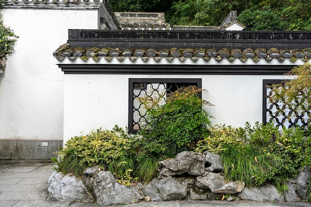 Chinese garden scenery street scene