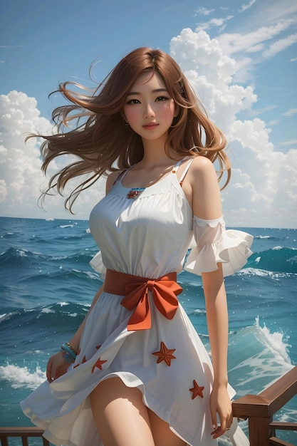 Chinese girl illustration