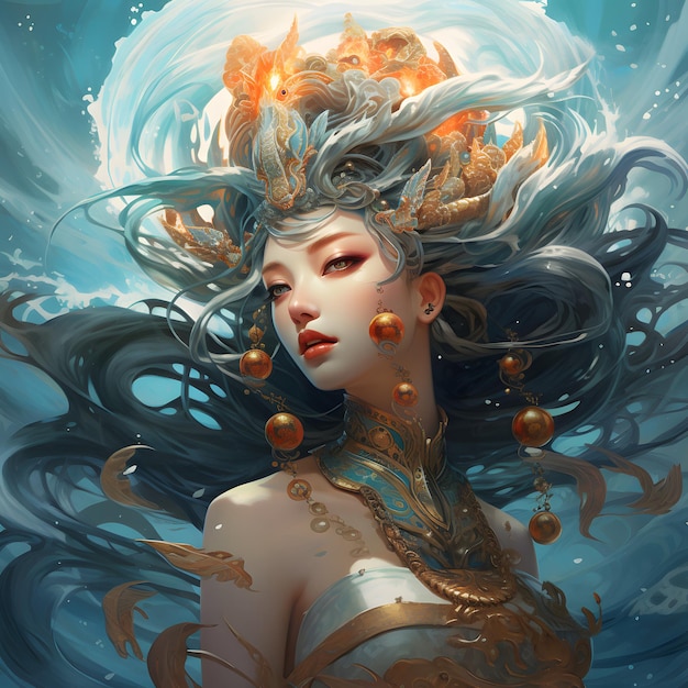 Chinese goddess of salt water