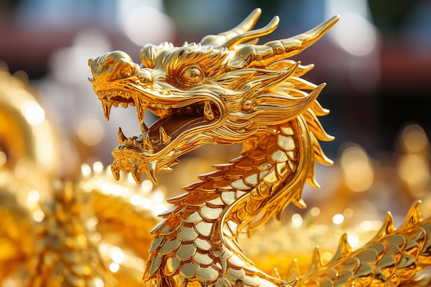 Chinese golden dragon