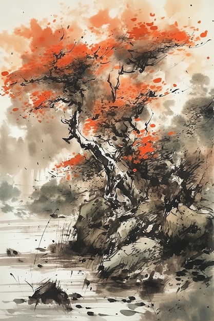 Chinese ink painting