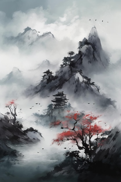 Chinese ink painting