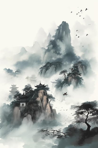 Chinese ink painting