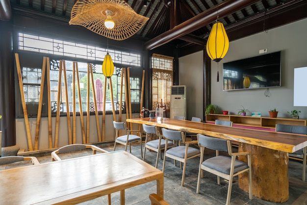 Chinese klassieke architectonische stijl restaurant theehuis