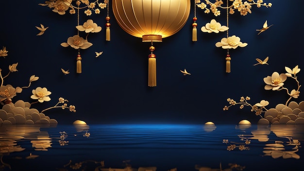 Chinese lantern wallpaper