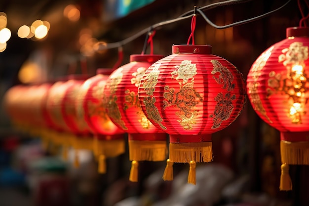 Chinese lanterns during new year festival