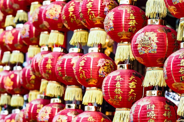 Chinese lanterns traditional decoration