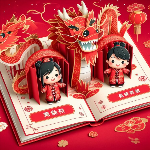 Premium Photo Chinese Lunar Year 2024 Dragon Year