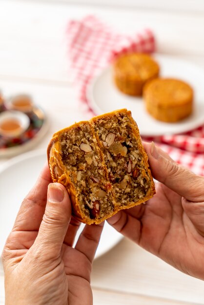 Chinese maancake voor Chinees mid-autumn festival