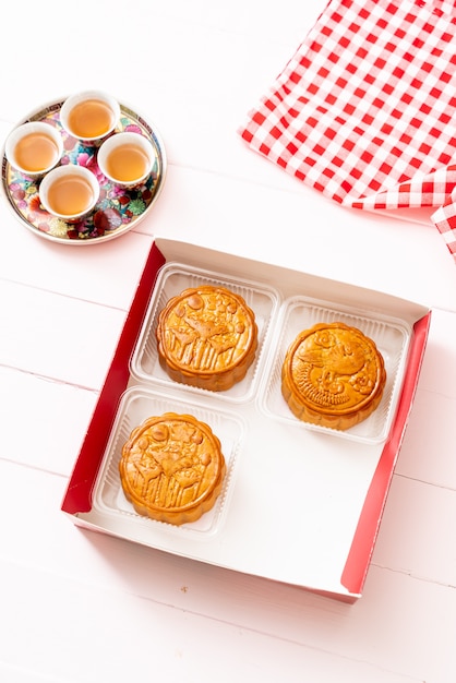 Chinese maancake voor Chinees mid-autumn festival