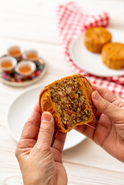 Chinese maancake voor Chinees mid-herfstfestival