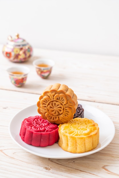 Chinese maancake voor Mid-Autumn Festival