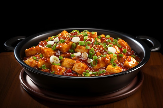 Chinese mapo tofu realistic photo hd picture