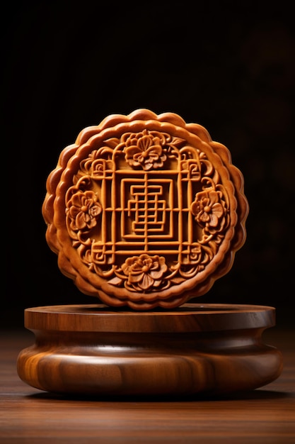 Chinese MidAutumn Moon cake table setting