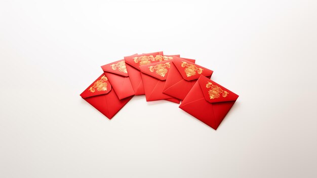 Китайский денежный конверт, символизирующий удачу и процветание, традиционно дарованный во время празднования