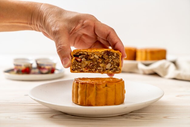 Chinese moon cake for Chinese mid-autumn festival