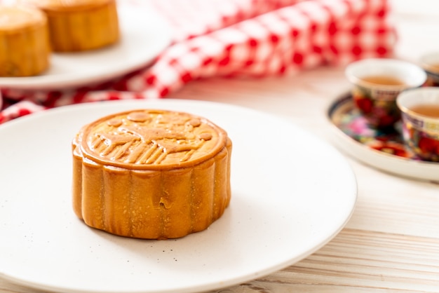 Photo chinese moon cake for chinese mid-autumn festival