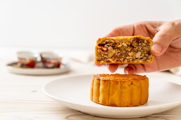 Chinese moon cake for Chinese mid-autumn festival