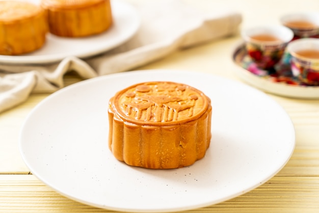 Photo chinese moon cake for chinese mid-autumn festival