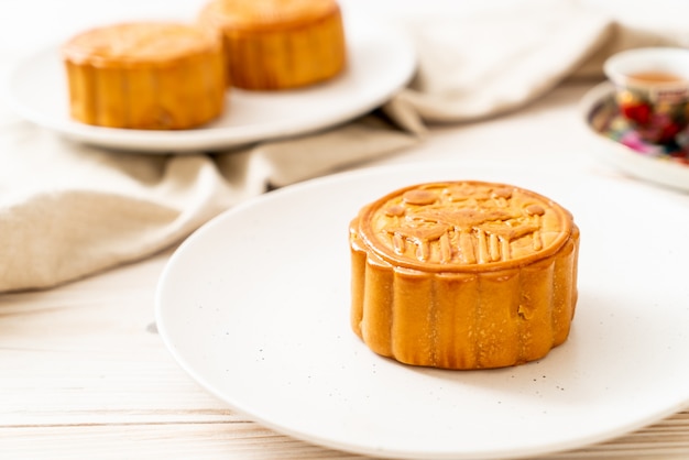 Photo chinese moon cake for chinese mid-autumn festival