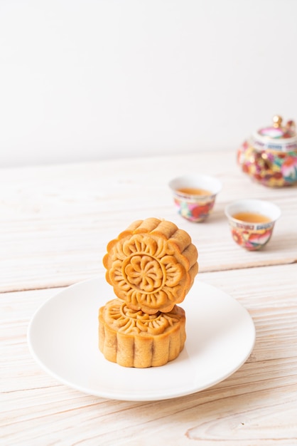 Photo chinese moon cakes for mid-autumn festival