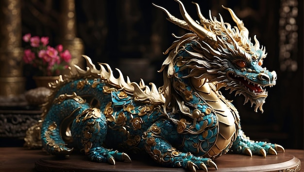 Photo chinese mythology and culture of the dragon