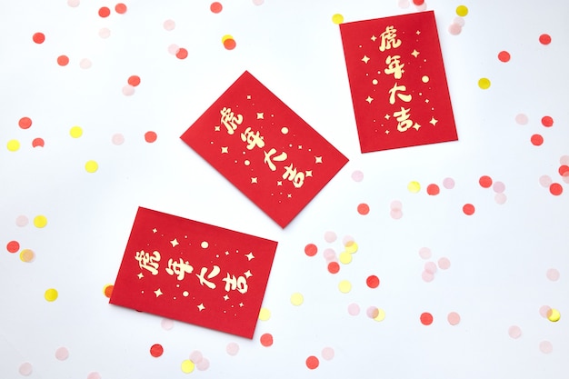 Chinese new year 2022 with envelopes