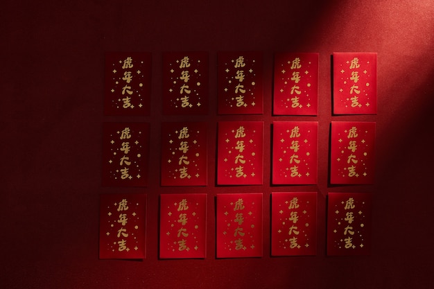 Chinese new year 2022 with envelopes