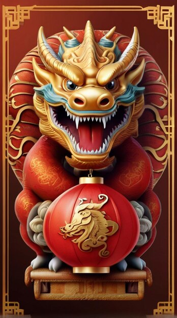 Chinese new year 2024 the year of dragon