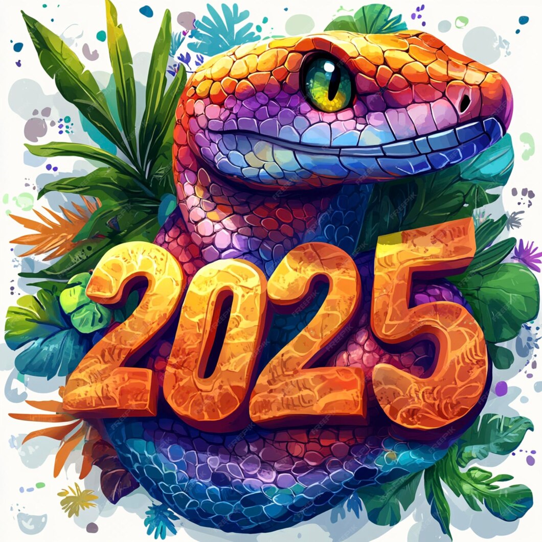Chinese New Year 2025 Year of the snake template design Happy Lunar new