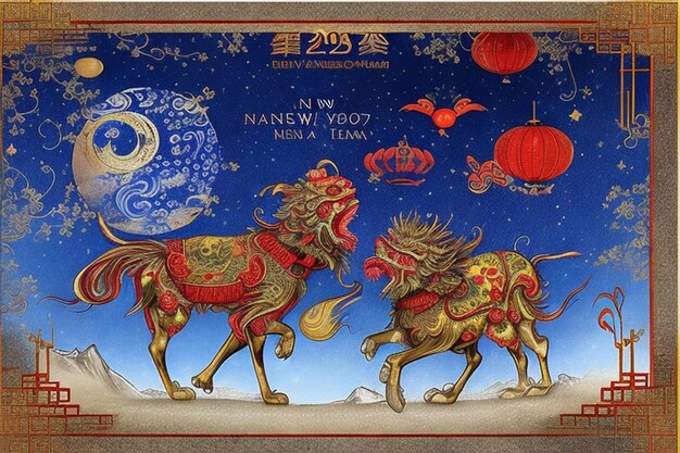 Photo chinese new year and the ancient lunar cycle