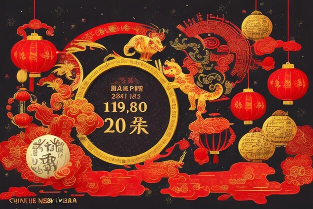 Photo chinese new year and the ancient lunar cycle