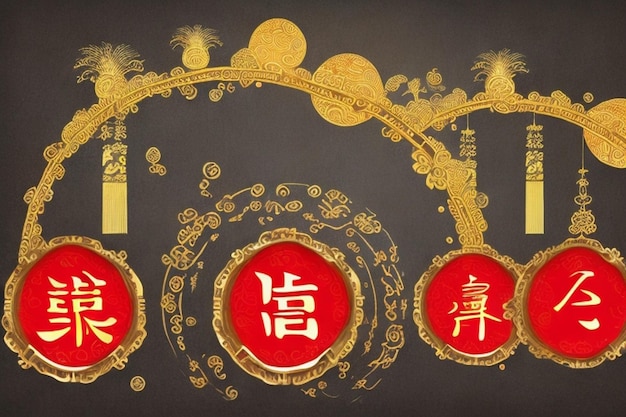 Photo chinese new year and the ancient lunar cycle