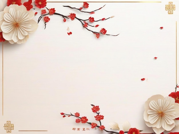 Chinese new year background traditional spring festival best quality hyper realistic wallpaper