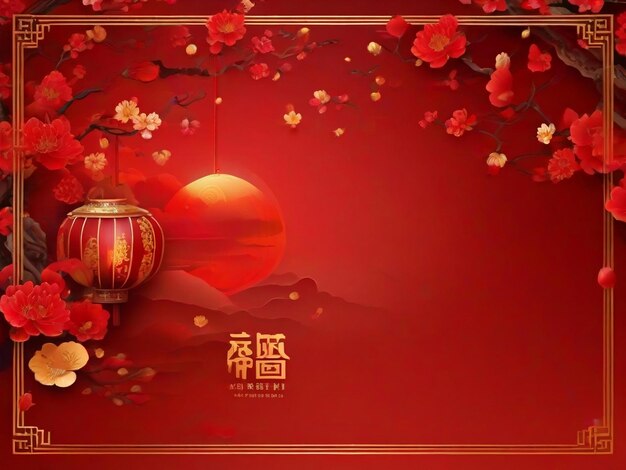 Chinese new year background traditional spring festival best quality hyper realistic wallpaper