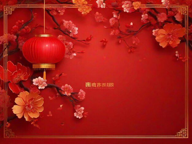 Chinese new year background traditional spring festival best quality hyper realistic wallpaper