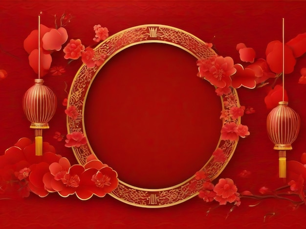 Photo chinese new year background traditional spring festival best quality hyper realistic wallpaper