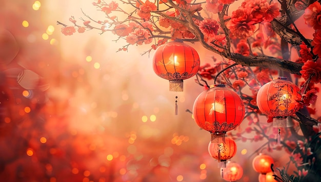 chinese new year background traditional spring festival