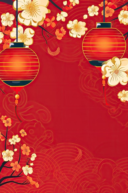 Chinese new year background wallpaper poster