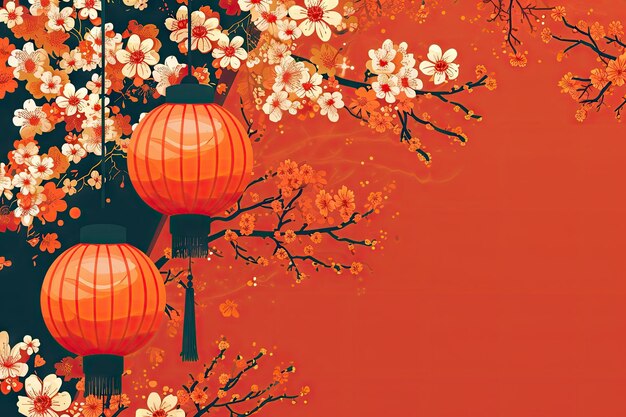 Chinese new year background wallpaper poster