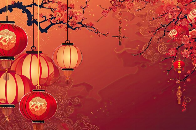 Chinese new year background wallpaper poster